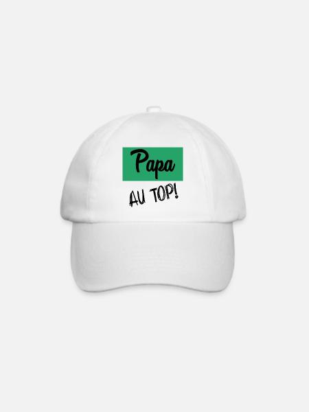 PAPA - Baseballkappe - Weiß/Weiß