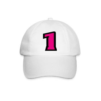 1. 1 JAHR. 1. JAHRESTAG. 1 JAHR GEBURTSTAG - Baseballkappe - Weiß/Weiß - Vorne