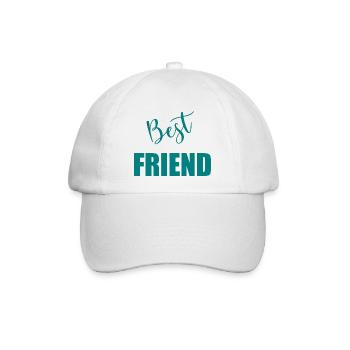 BEST FRIEND - Baseballkappe - Weiß/Weiß - Vorne