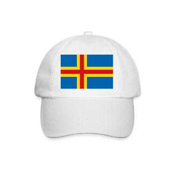 Åland-Inseln - Baseballkappe - Weiß/Weiß - Vorne