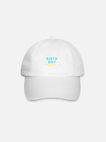 Birthday Boy | Geburtstagskind | Geschenk - Baseballkappe - Weiß/Weiß