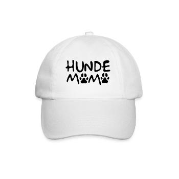 Hunde Mama - Hundepfote - Hund - Baseballkappe - Weiß/Weiß - Vorne