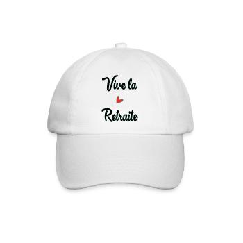 RUHESTAND. RUHESTAND. PENSIONIERT. GLÜCKLICHER RUHESTAND - Baseballkappe - Weiß/Weiß - Vorne