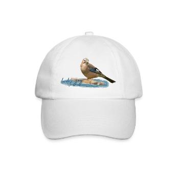 Eichelhäher - Baseballkappe - Weiß/Weiß - Vorne