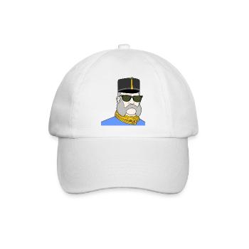 Kaiser Franz Joseph mit Sonnenbrille – K&K - Baseballkappe - Weiß/Weiß - Vorne