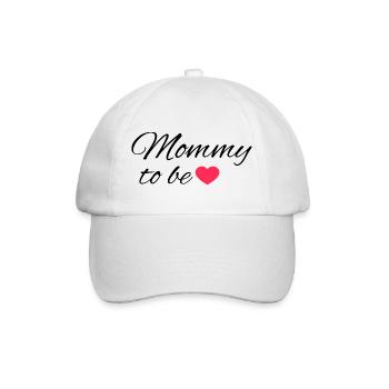 Mommy to be - Baseballkappe - Weiß/Weiß - Vorne