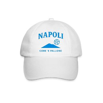 Napoli Core Pallone Logo - Baseballkappe - Weiß/Weiß - Vorne