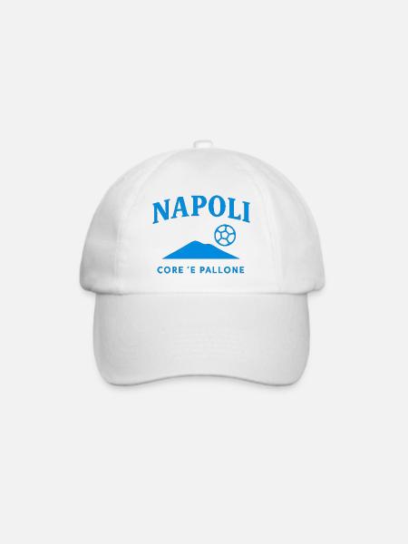 Napoli Core Pallone Logo - Baseballkappe - Weiß/Weiß