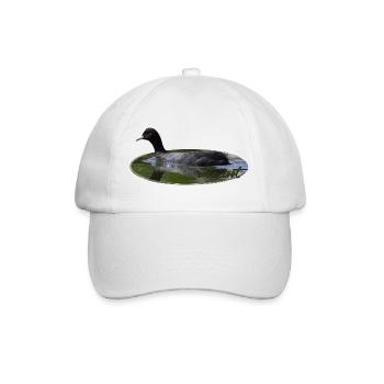 Blässhuhn Wasservogel Vogel - Baseballkappe - Weiß/Weiß - Vorne