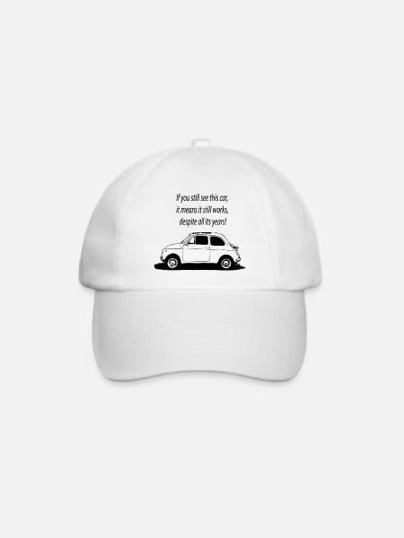 500 Italien - Baseballkappe - Weiß/Weiß