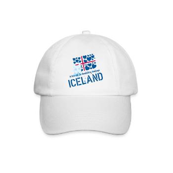 Iceland fox - Baseballkappe - Weiß/Weiß - Vorne