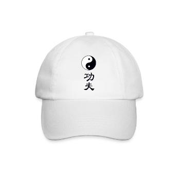 tao kung fu - Baseballkappe - Weiß/Weiß - Vorne