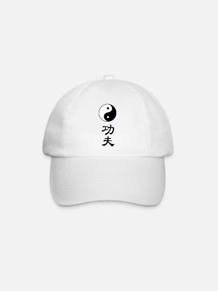 tao kung fu - Baseballkappe - Weiß/Weiß