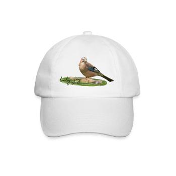 Eichelhäher - Baseballkappe - Weiß/Weiß - Vorne