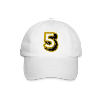 5. 5 JAHRE. 5-JÄHRIGES JUBILÄUM. 5-JÄHRIGES JUBILÄUM. 5. - Baseballkappe - Weiß/Weiß - Vorne