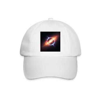 Kosmischer Orbit Kunstdruck - Baseballkappe - Weiß/Weiß - Vorne