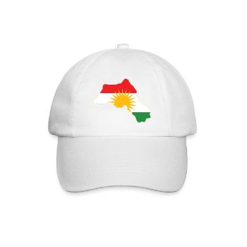 Kurdistan Region  - Baseballkappe - Weiß/Weiß - Vorne