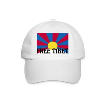 free tibet - Baseballkappe - Weiß/Weiß - Vorne