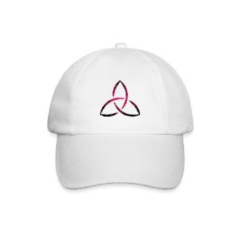 Keltisches Symbol Triquetra - Baseballkappe - Weiß/Weiß - Vorne