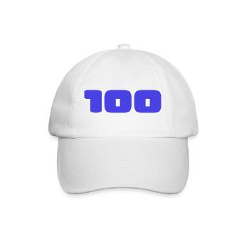 100. 100 JAHRE. 100-JÄHRIGES JUBILÄUM. 100. GEBURTSTAG - Baseballkappe - Weiß/Weiß - Vorne