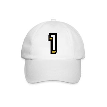 1. 1 JAHR. 1. JAHRESTAG. 1 JAHR GEBURTSTAG - Baseballkappe - Weiß/Weiß - Vorne