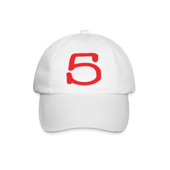 5. 5 JAHRE. 5-JÄHRIGES JUBILÄUM. 5-JÄHRIGES JUBILÄUM. 5. - Baseballkappe - Weiß/Weiß - Vorne
