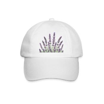 Lavendel Lavendelhalme - Baseballkappe - Weiß/Weiß - Vorne