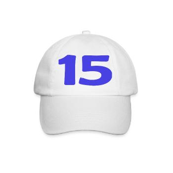 15. 15 JAHRE. 15-JÄHRIGES JUBILÄUM. 15-JÄHRIGES JUBILÄUM. - Baseballkappe - Weiß/Weiß - Vorne