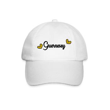 GUERNSEY. ENGLAND - Baseballkappe - Weiß/Weiß - Vorne