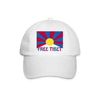 free tibet - Baseballkappe - Weiß/Weiß - Vorne