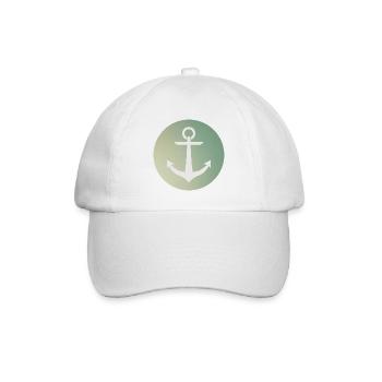 Anker Kreisrund / Anchor circular - Baseballkappe - Weiß/Weiß - Vorne