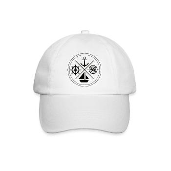 All kinds of nautical - Baseballkappe - Weiß/Weiß - Vorne