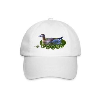 Nilgans Küken Vogel Gans - Baseballkappe - Weiß/Weiß - Vorne