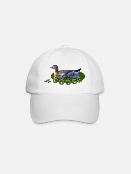 Nilgans Küken Vogel Gans - Baseballkappe - Weiß/Weiß