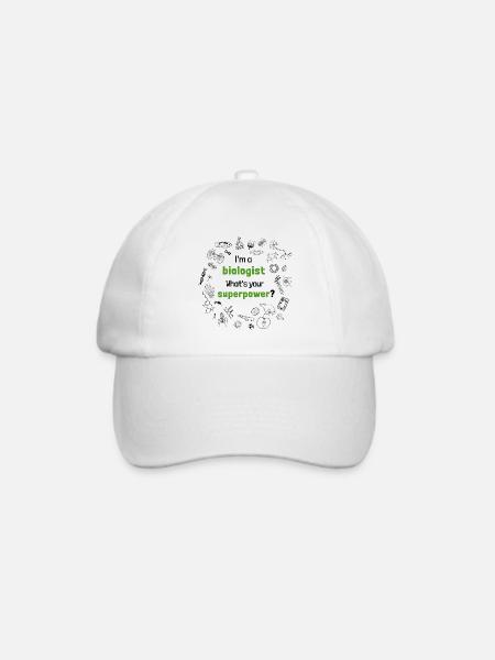 I'm a Biologist - What's your Superpower? - Baseballkappe - Weiß/Weiß