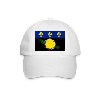 Guadeloupe - Baseballkappe - Weiß/Weiß - Vorne