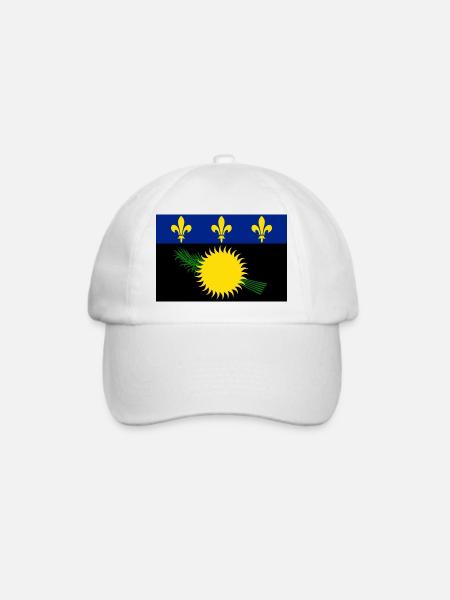 Guadeloupe - Baseballkappe - Weiß/Weiß