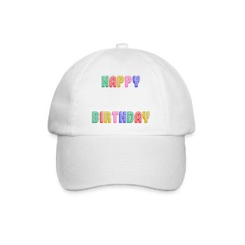 ALLES GUTE ZUM GEBURTSTAG. JAHRESTAG. - Baseballkappe - Weiß/Weiß - Vorne