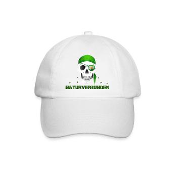 Totenkopf naturverbunden Margerite - Baseballkappe - Weiß/Weiß - Vorne
