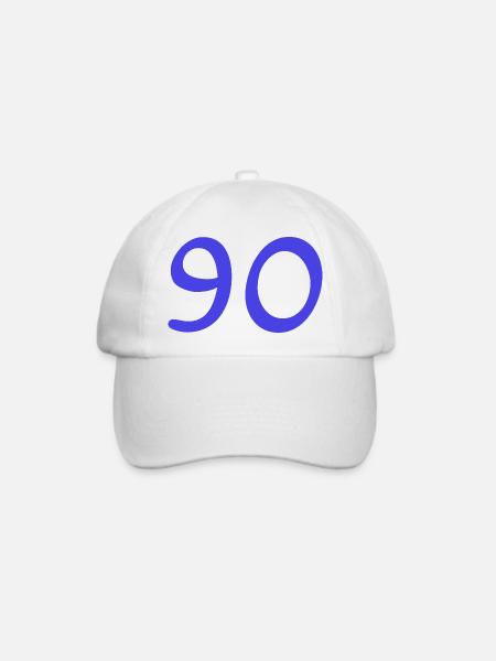 90. 90 JAHRE. 90-JÄHRIGES JUBILÄUM. 90-JÄHRIGES JUBILÄUM. - Baseballkappe - Weiß/Weiß