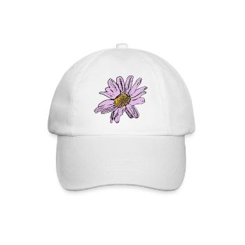 Blume pastell Blume Blumen pastell Blumen flieder - Baseballkappe - Weiß/Weiß - Vorne