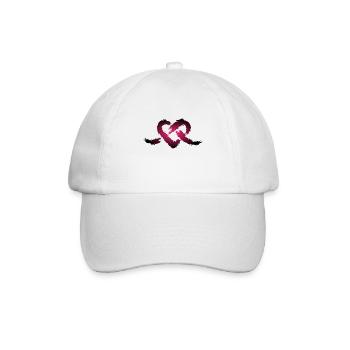 Herz Knoten - Baseballkappe - Weiß/Weiß - Vorne