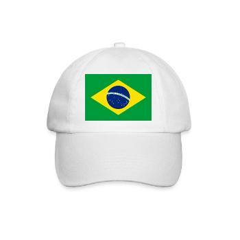 Brazilien - Baseballkappe - Weiß/Weiß - Vorne