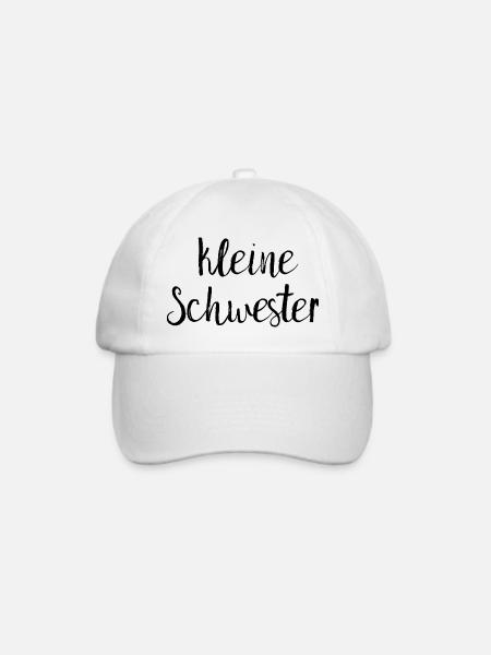 kleine Schwester - Baseballkappe - Weiß/Weiß