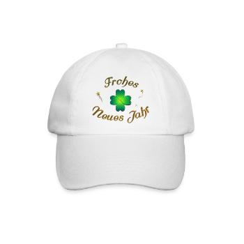 Frohes Neues frohes neues Jahr Neujahr - Baseballkappe - Weiß/Weiß - Vorne