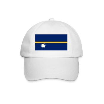 Nauru - Baseballkappe - Weiß/Weiß - Vorne