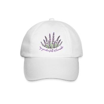 Lavender Lavendel - Baseballkappe - Weiß/Weiß - Vorne