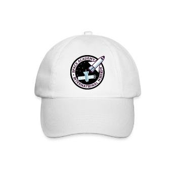 Space Academy International Vintage schwarz - Baseballkappe - Weiß/Weiß - Vorne