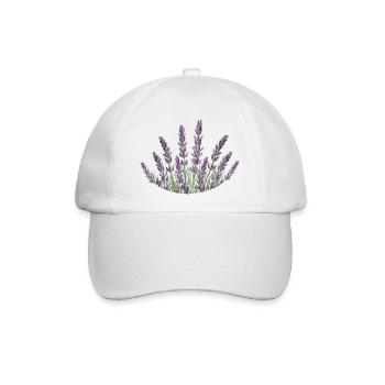 Lavendelhalme Lavendel - Baseballkappe - Weiß/Weiß - Vorne