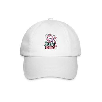 Defi Diva - Baseballkappe - Weiß/Weiß - Vorne